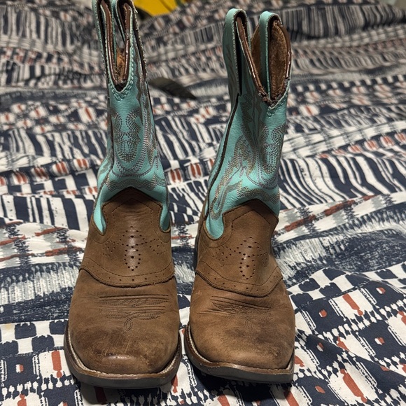 Justin Boots Other - Brown and Turquoise Western Boots